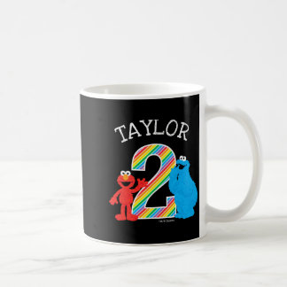 Caneca De Café Sesame Street Pals Chalkboard Rainbow 2nd Birthday