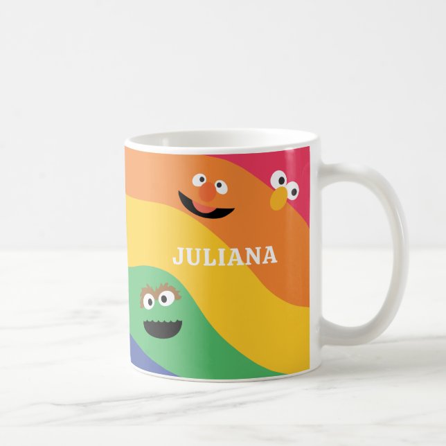 Caneca De Café Sesame Street Pals Rainbow Mug (Direita)