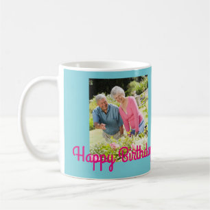 Caneca De Café Sessenta & Fantástico Presente de Foto de Aniversá