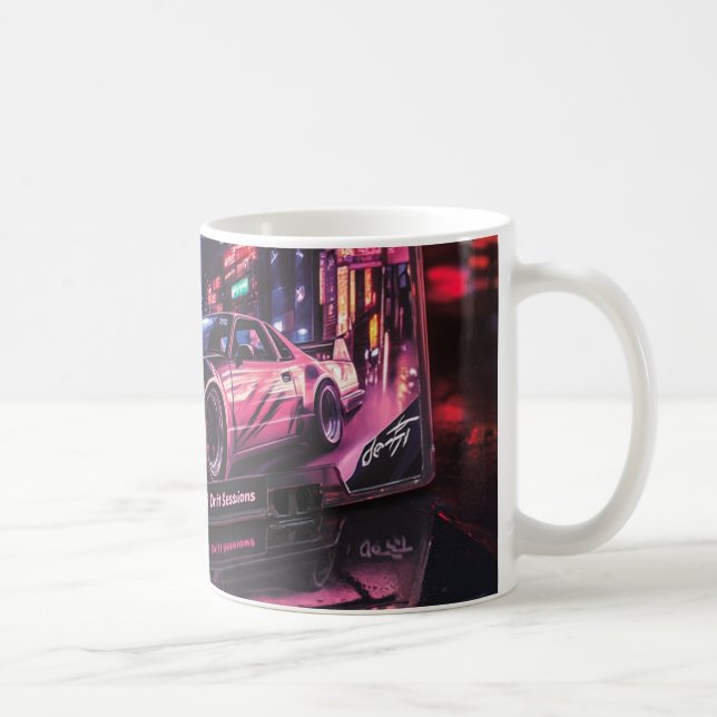 Caneca De Café Sessões de Drift Lo-Fi (Direita)