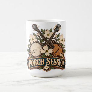 Caneca De Café Sessões no Alpendre Banjo e Bandolim