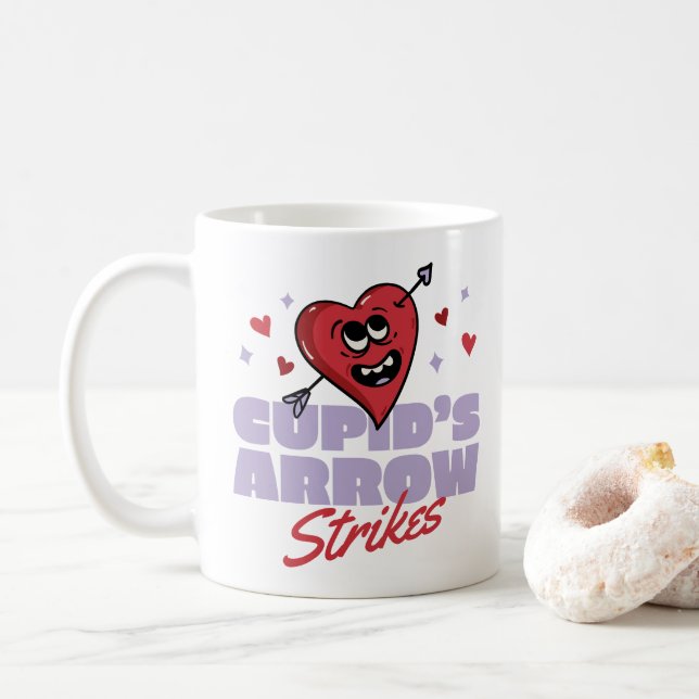 CANECA DE CAFÉ SETA DE CUPID (Com Donut)