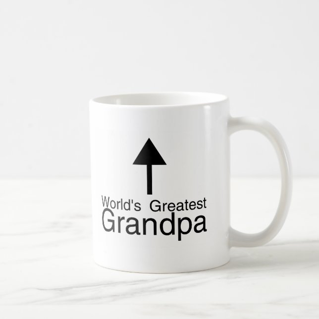 Caneca De Café Seta do vovô dos mundos a grande (Direita)