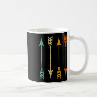 Caneca De Café Setas De Arranjo Vintage Para O Retro De Caça A Ar