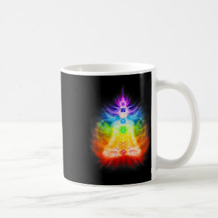 Caneca De Café Sete Chakras E Aura De Energia Emanando Yoga Medit