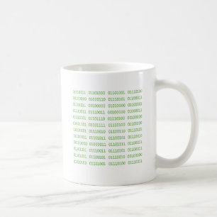 Caneca De Café Sete códigos binários sujos