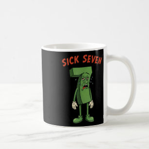 Caneca De Café Sete Doente 67 Meme Fantasia de Halloween Divertid