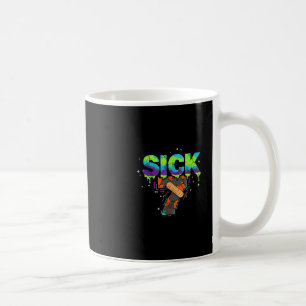 Caneca De Café Sete Doente Meme Grafite Gotejamento Diversão Jogo