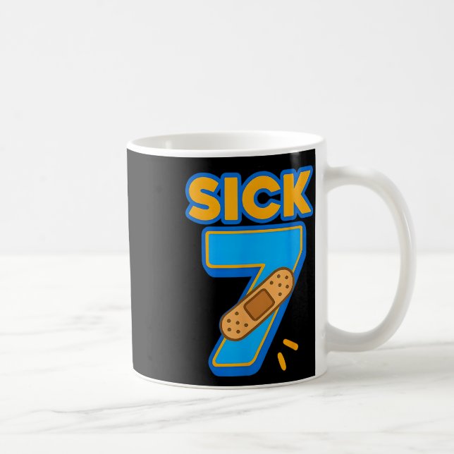 Caneca De Café Sete Doente Meme Seis Sete Doente 7 Aniversário En (Direita)