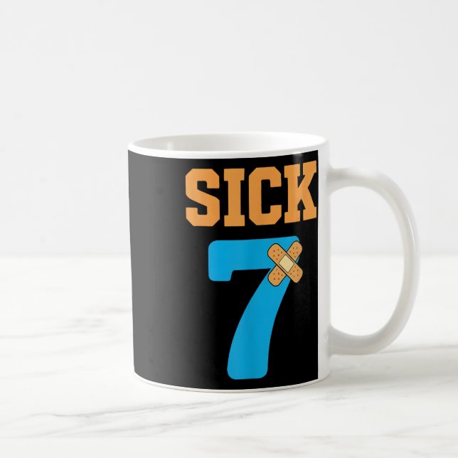 Caneca De Café Sete Doente Meme Seis Sete Doente 7 Engraçado Bynd (Direita)