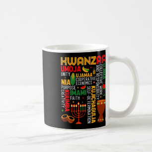 Caneca De Café Sete Princípios De Kwanzaa Orgulhosos Afro-America