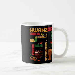 Caneca De Café Sete Princípios De Kwanzaa Orgulhosos Afro-America