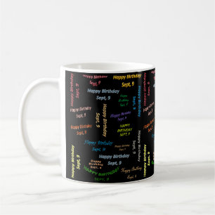 Caneca De Café Setembro, 9 Aniversário