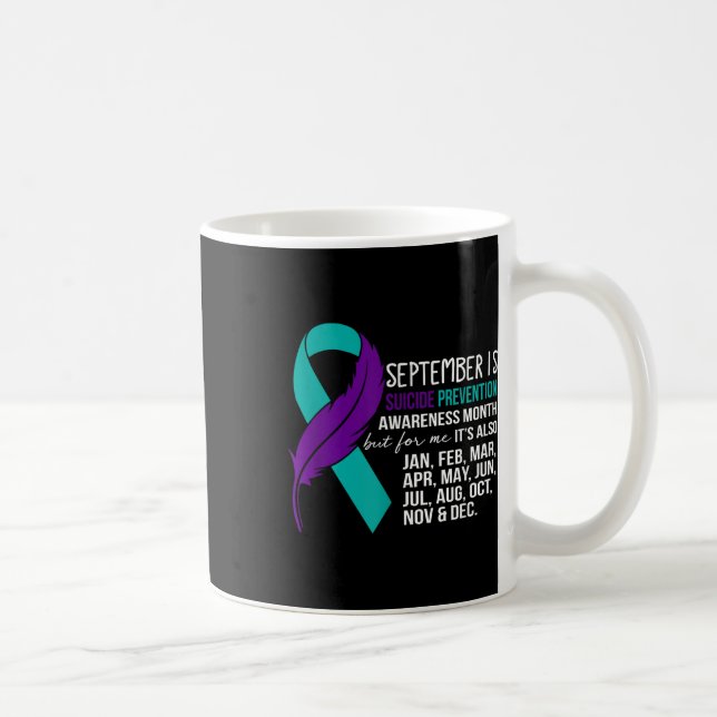 Caneca De Café Setembro é prevenção de suicídio Mês de conscienti (Direita)