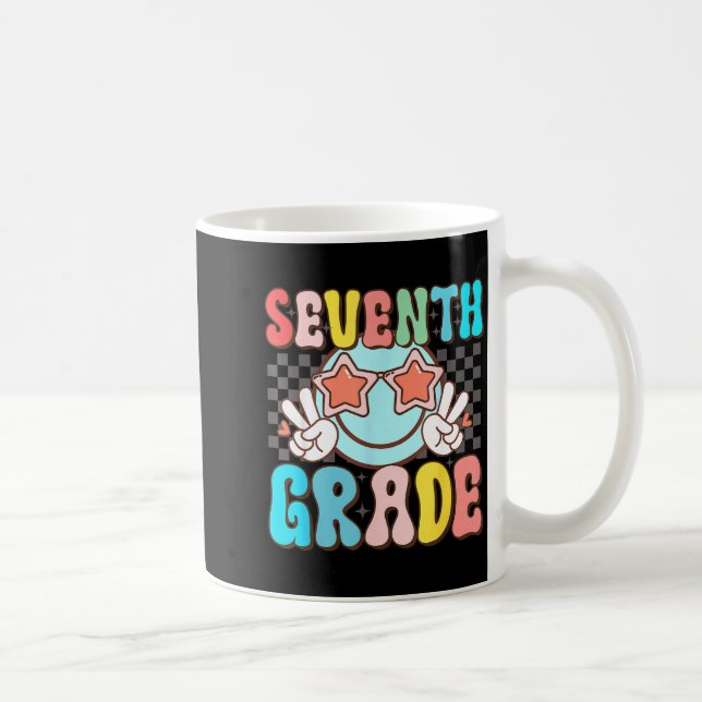 Caneca De Café Sétimo ano sorriso retrô descolado 7º ano (Direita)
