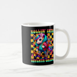 Caneca De Café Sétimo Ano Volta às Aulas Primeiro Dia Garotas Rol