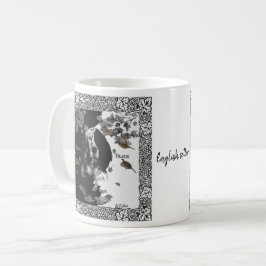 Caneca De Café Setor inglês preto e branco