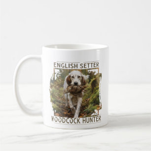 Caneca De Café Setter Inglês, caça à galinhola