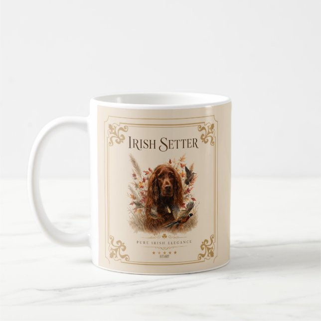 Caneca De Café Setter Irlandês (Esquerda)