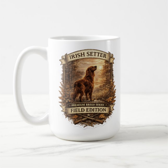 Caneca De Café Setter Irlandês (Esquerda)
