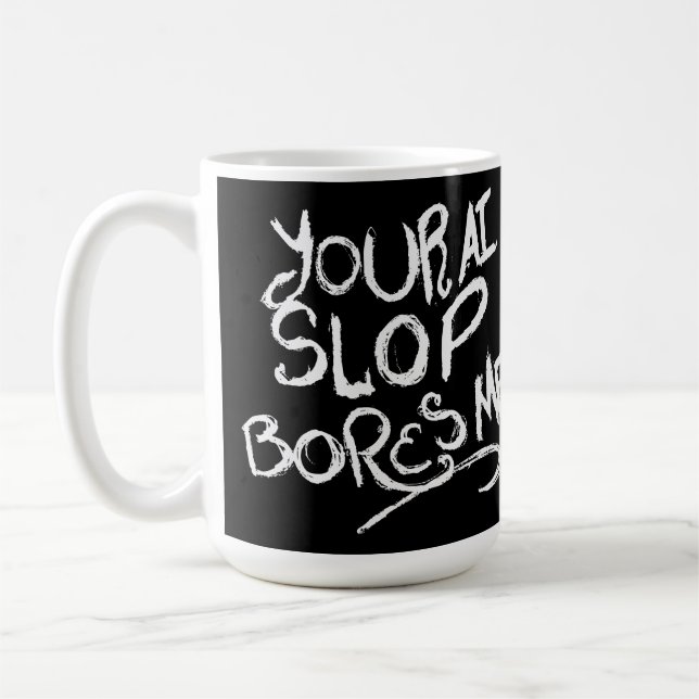Caneca De Café Seu AI Slop Me Enfada (Esquerda)