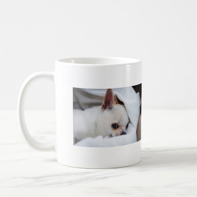 Caneca De Café Seu cachorro de estimação fotos personalizadas col (Esquerda)