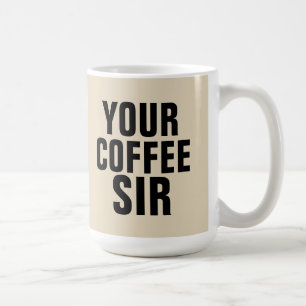 Caneca De Café SEU CAFÉ SENHOR, Marido ou Namorado
