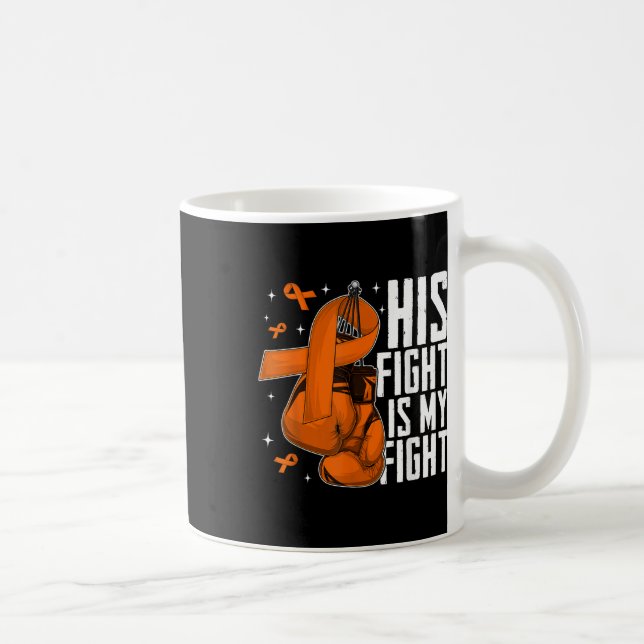 Caneca De Café Seu Combate É Meu Combate Mês de Conscientização s (Direita)