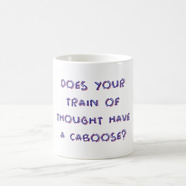 Caneca De Café Seu Comboio De Pensamento (Centro)