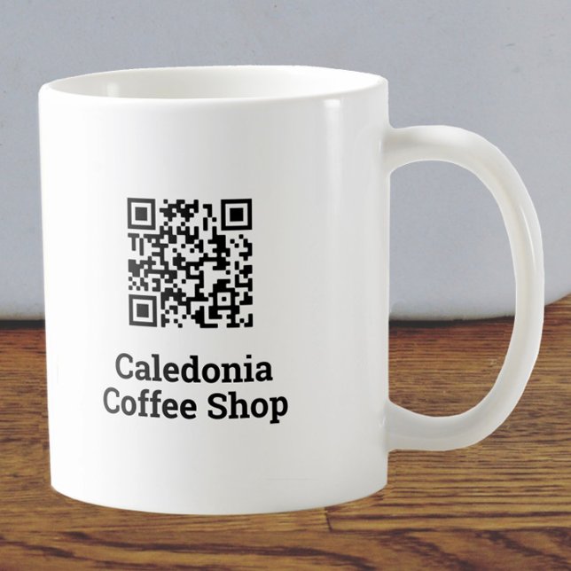 Caneca De Café Seu Design de código QR (Criador carregado)