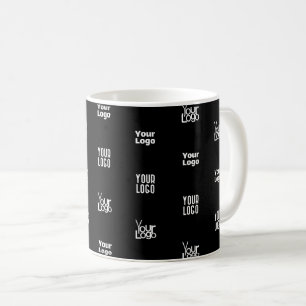 Caneca De Café Seu Logotipo 3 Design de Padrão de Logotipo Edit
