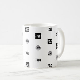 Caneca De Café Seu Logotipo 3 Padrão de Design de Logotipo Edit