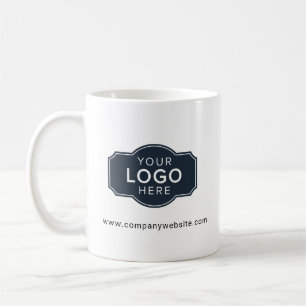 Caneca De Café Seu logotipo comercial e site personalizado da emp