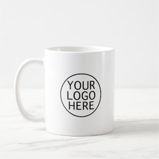 Caneca De Café Seu Logotipo Empresarial Minimalista Moderno