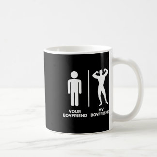 Caneca De Café Seu Namorado Vs Minha Engraçada Design de ginástic