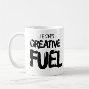 Caneca De Café Seu Nome Creative Fuel Coffee Mug