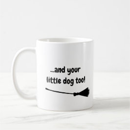 Caneca De Café Seu Pequeno Cachorro Muito Engraçado Texto Preto P