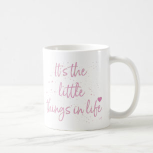 Caneca De Café Seu--pequeno-Coisa-em-Vida-citação-Cor-de-rosa
