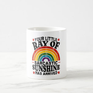Caneca De Café Seu Pequeno Raio De Sol Sarcástico
