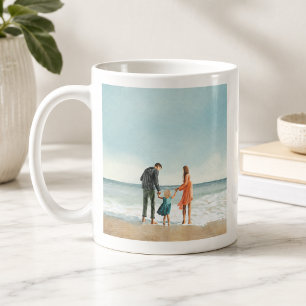 Caneca De Café Seu próprio Trabalho de arte Carregue seu desenh