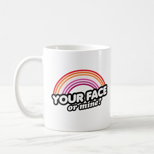 Caneca De Café Seu Rosto ou o Meu (Esquerda)