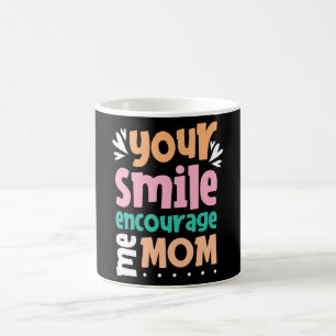 Caneca De Café Seu sorriso me encoraja mãe