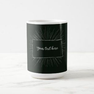 Caneca De Café Seu texto aqui nota personalizada design