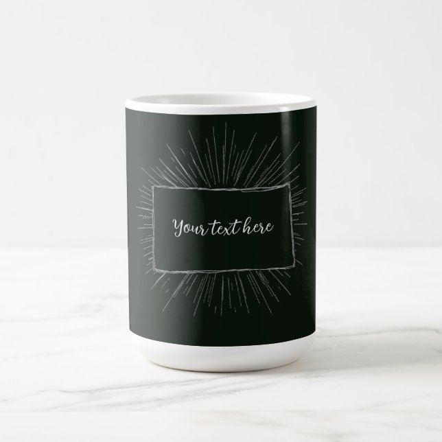 Caneca De Café Seu texto aqui nota personalizada design (Centro)