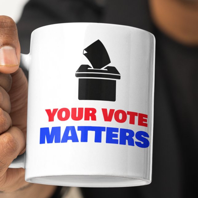Caneca De Café Seu Voto É Importante (Criador carregado)