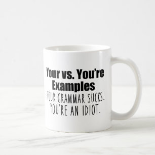 Caneca De Café Seu vs. Você é o humor gramatical