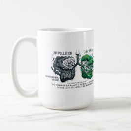 Caneca De Café Seus Pulmões São Um Reflexo do Nosso Planeta