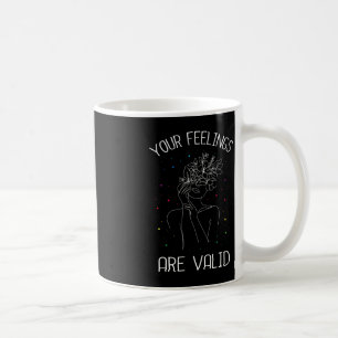 Caneca De Café Seus sentimentos são válidos na saúde mental