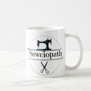 Caneca De Café Sewciopath, Presente Engraçado