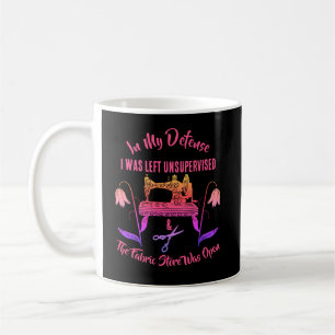 Caneca De Café Sewing Funny Quote em Máquinas de Costura Rosa